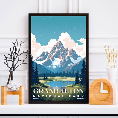 Grand Teton National Park Poster, Travel Art, Office Poster, Home Decor | S3 - image5